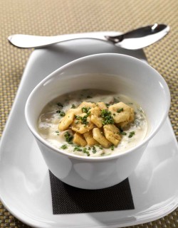 Vegan clam chowder - out of this world!